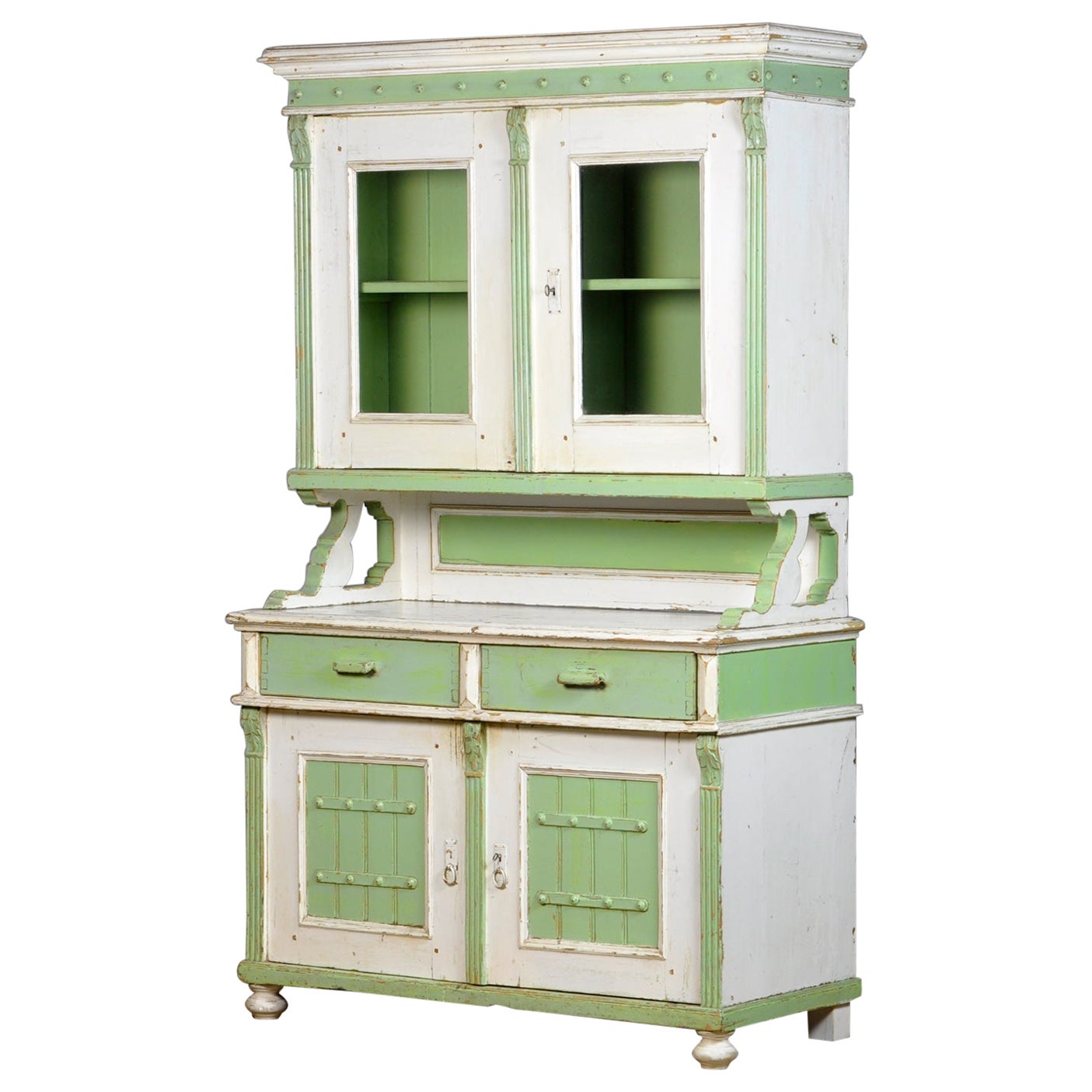 Solid Pine Kitchen Cupboard, 1920's