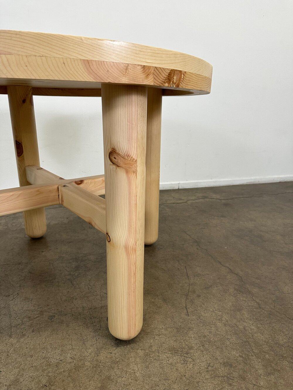 Solid Pine Large Bistro table For Sale 3