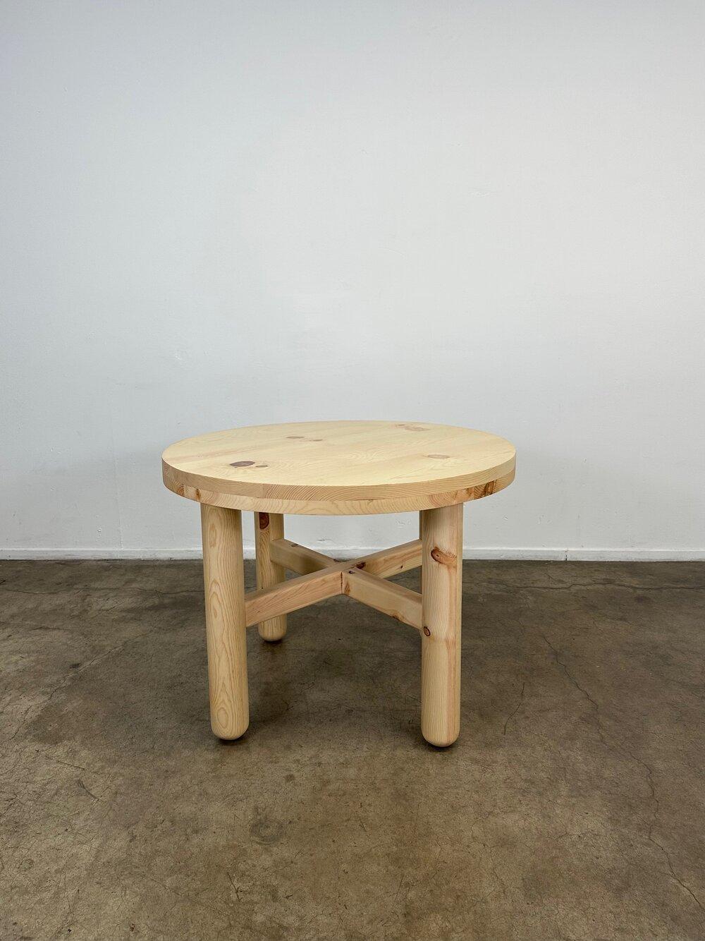 20th Century Solid Pine Large Bistro table For Sale