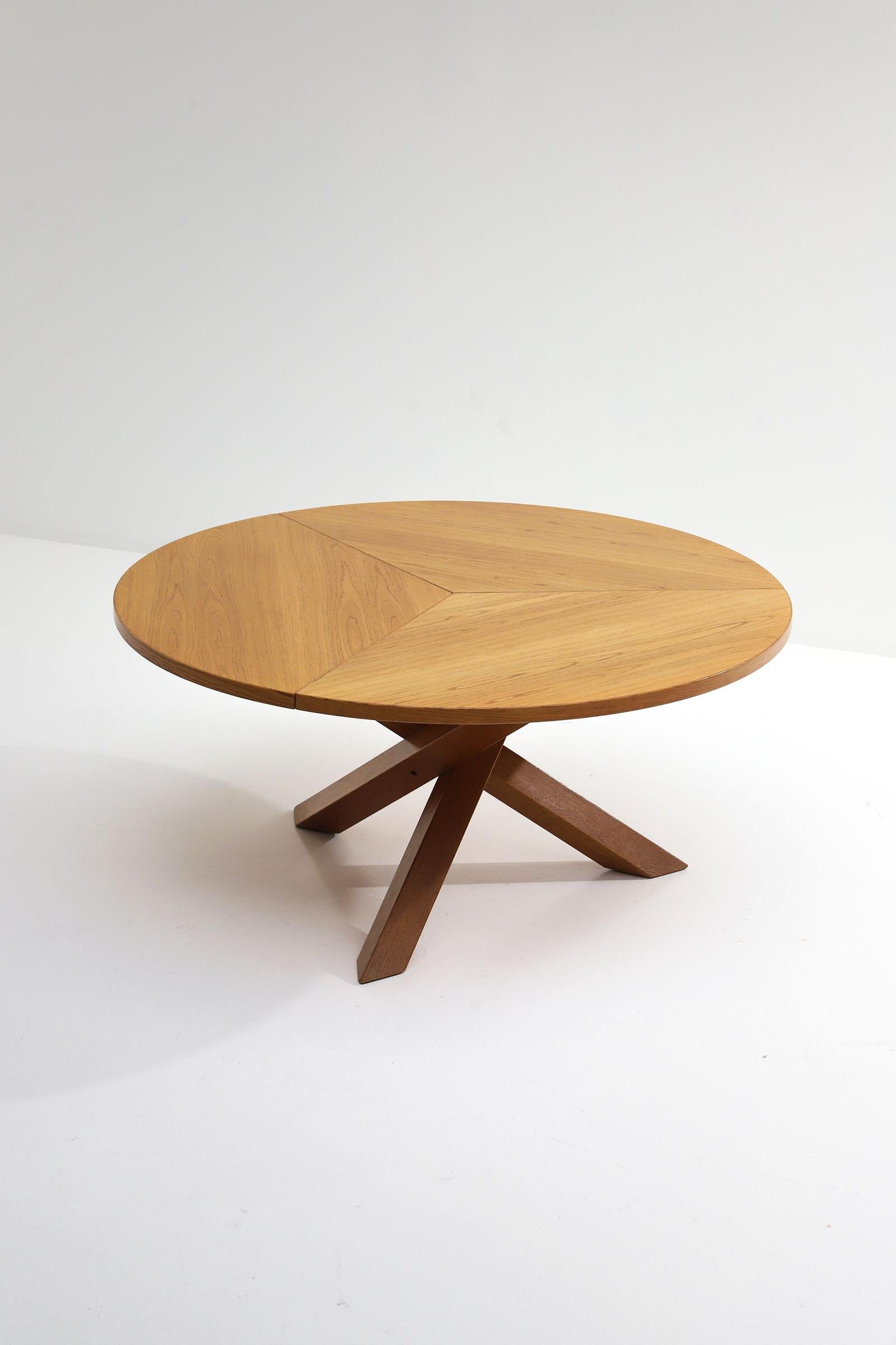 round pine dining table