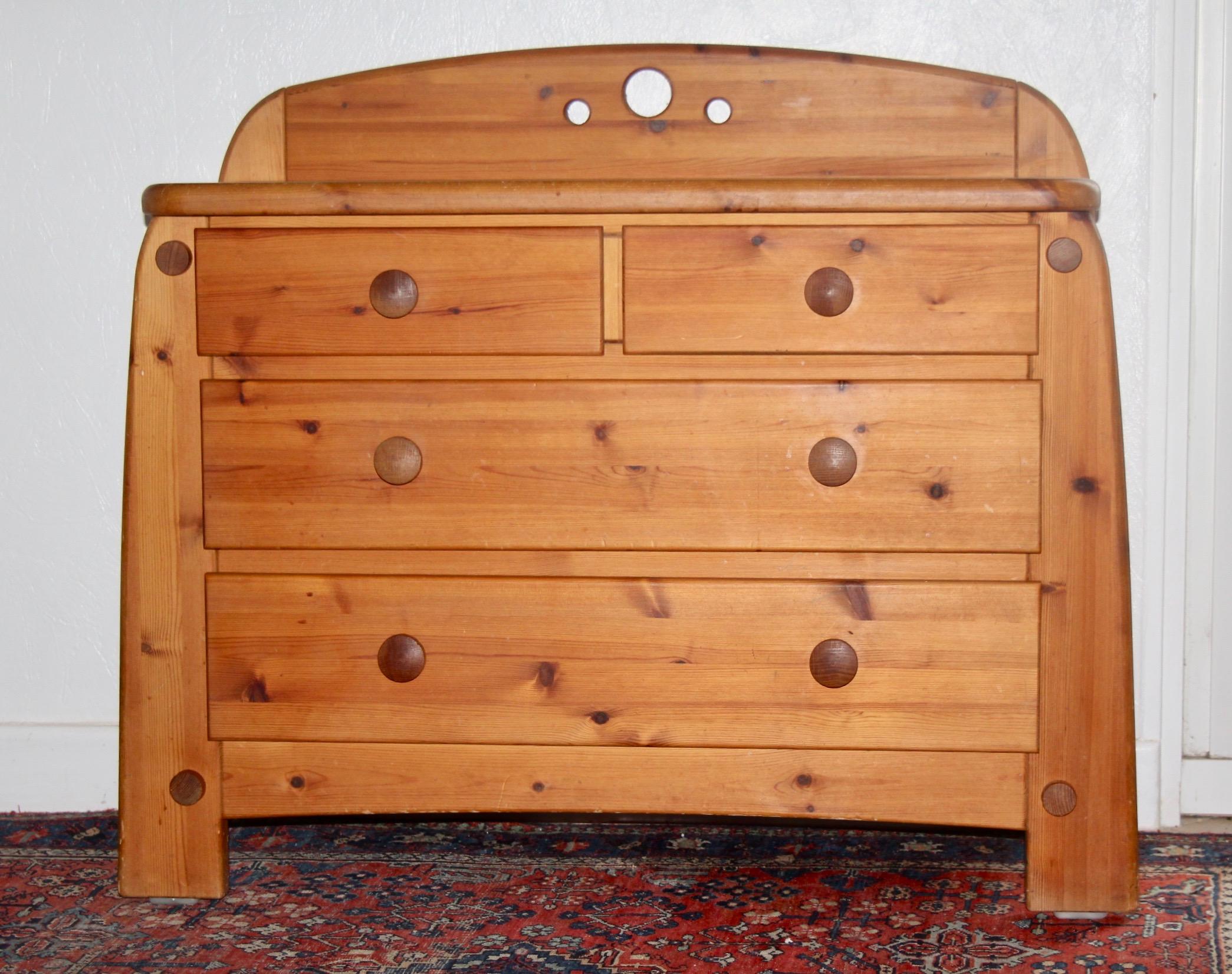 solid pine chest by Wasa , the name of a very successful furniture series in the 70s, today stands for the whole company - it became a trademark for perfectly natural, carefully crafted solid wood furniture of great formal ease with classic or