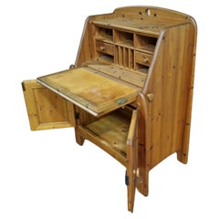 Used solid pine secretary desk by WASA, Germany 1990s