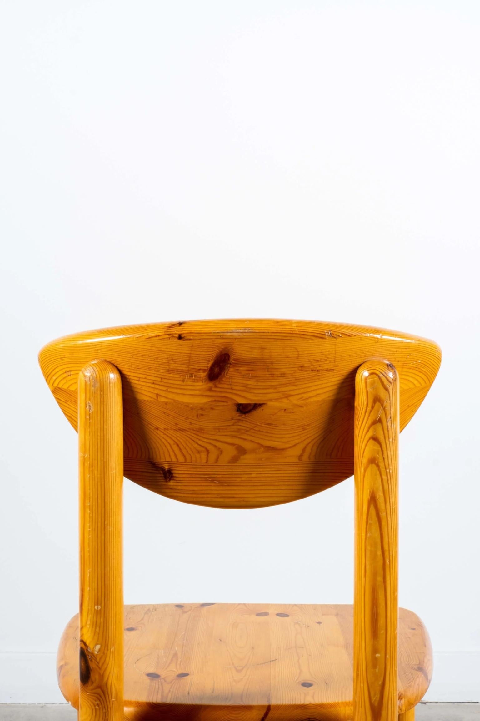Late 20th Century Solid Pine Side Chair by Rainer Daumiller for Hirtshals Savvaerk For Sale