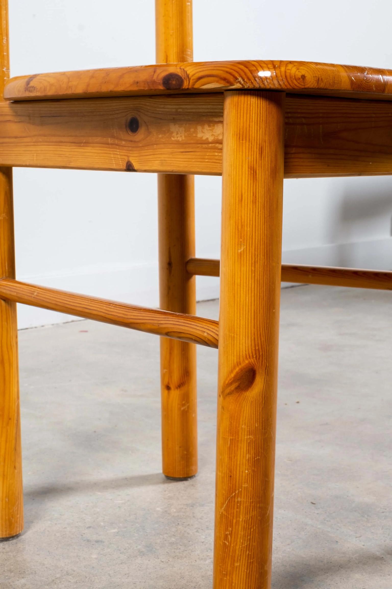 Wood Solid Pine Side Chair by Rainer Daumiller for Hirtshals Savvaerk For Sale