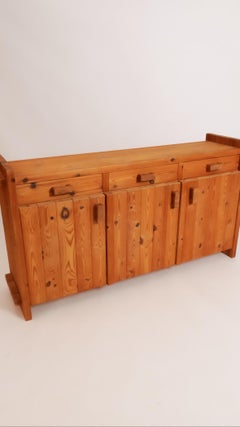 Solid Pine Sideboard by Christian IV. Denmark 1970s