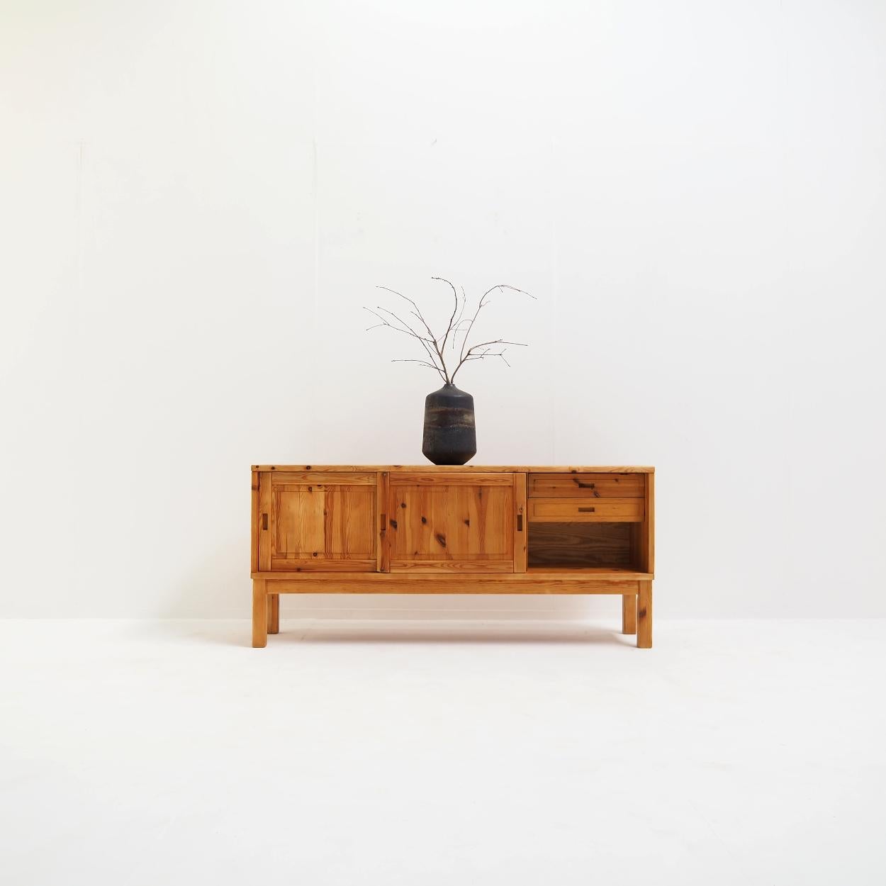 Solid Pine Sideboard with a Simple, Strong and Sturdy Look For Sale 1