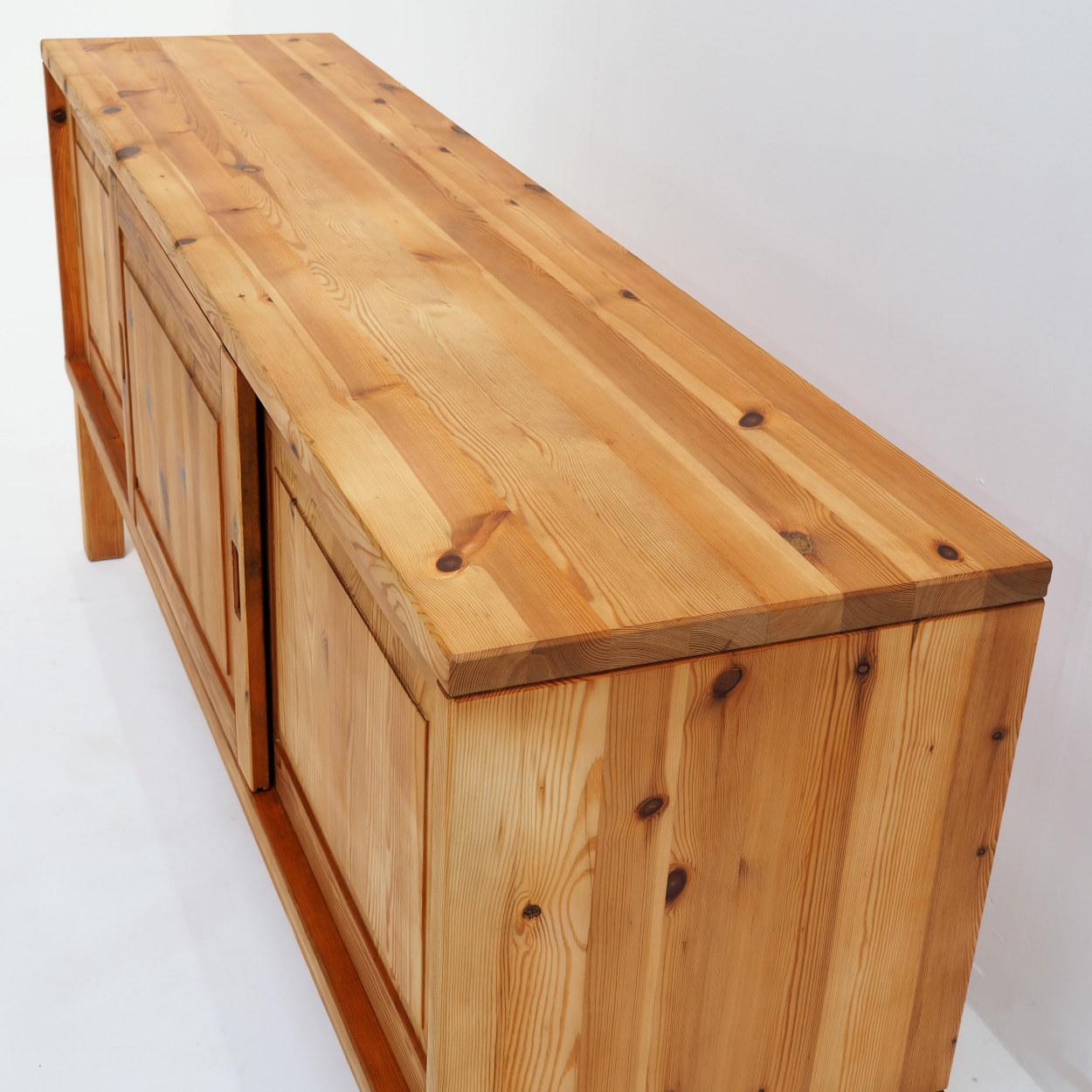 Solid Pine Sideboard with a Simple, Strong and Sturdy Look For Sale 3