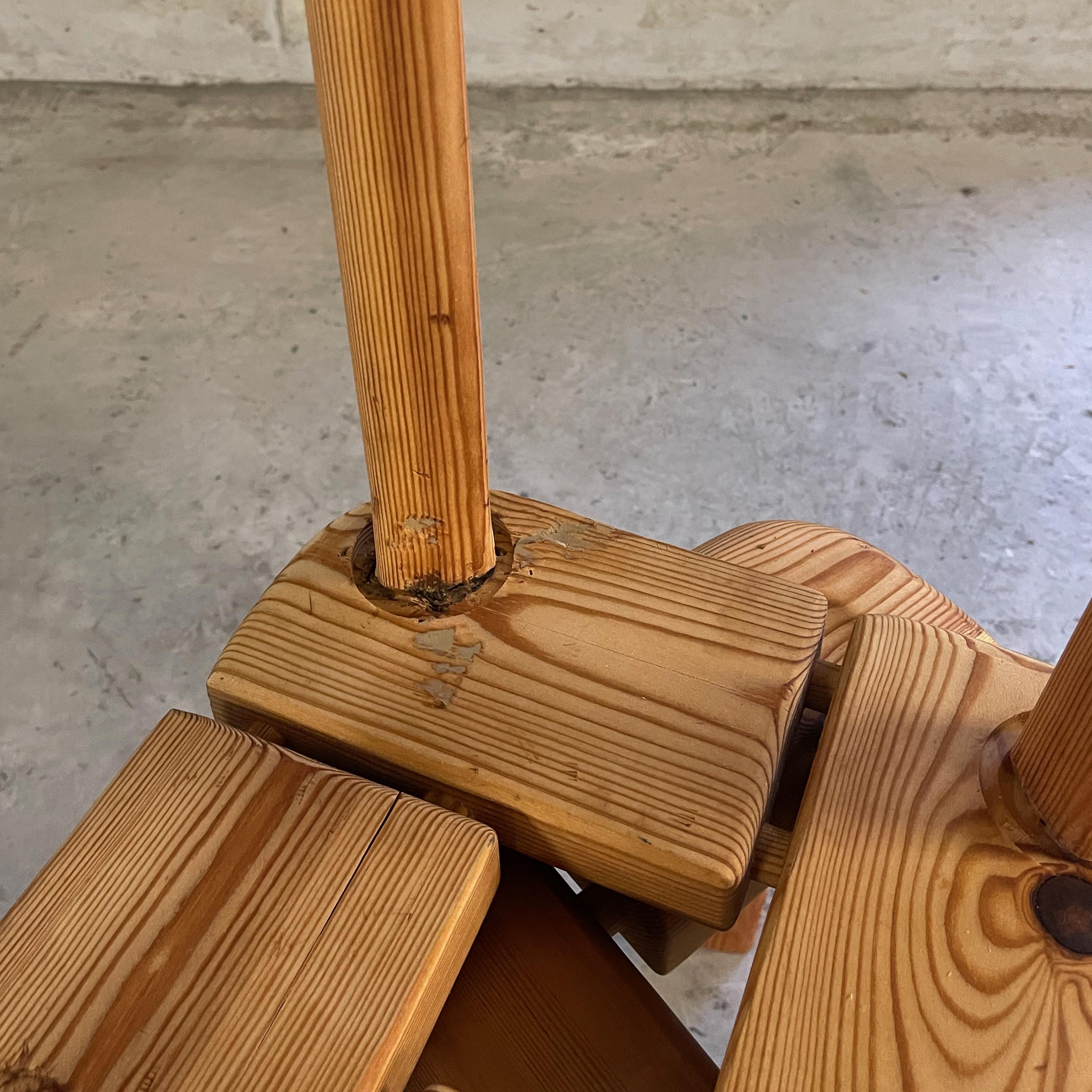 Solid Pine Stools, Finnsauna Lagerholm, Finland, 1960's For Sale 4