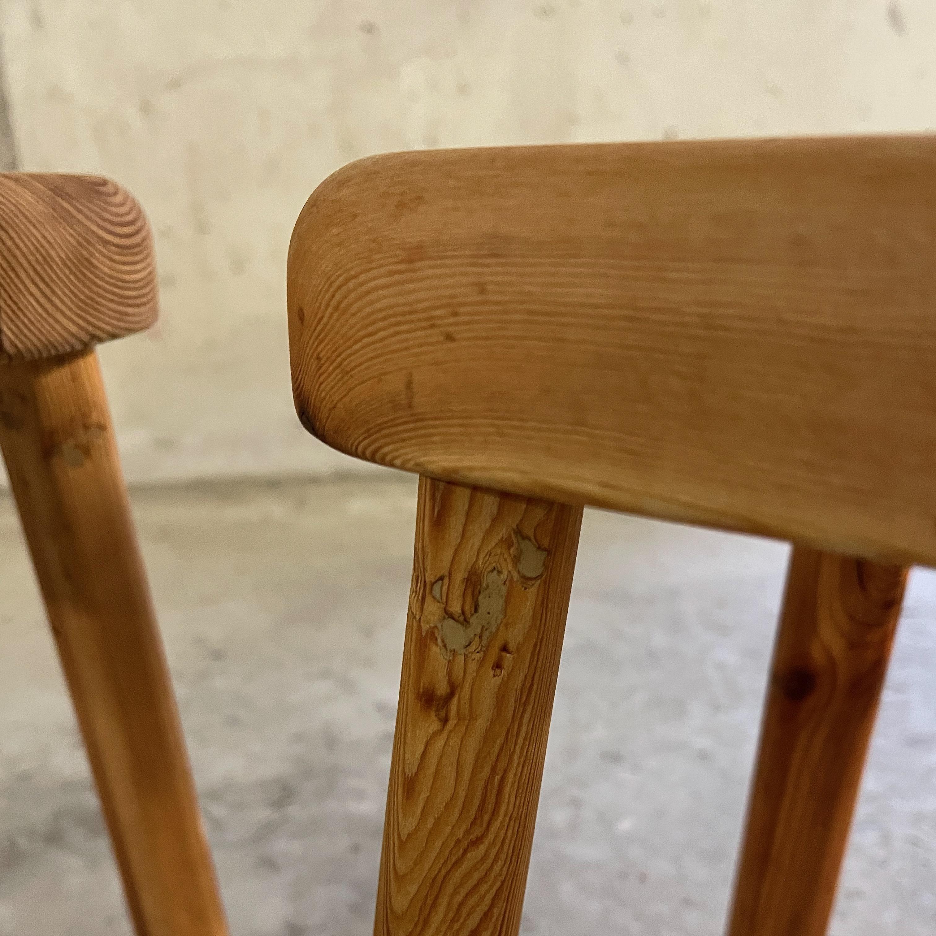 Solid Pine Stools, Finnsauna Lagerholm, Finland, 1960's For Sale 3
