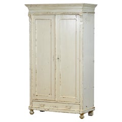 Antique Solid Pine Wardrobe, 1920's