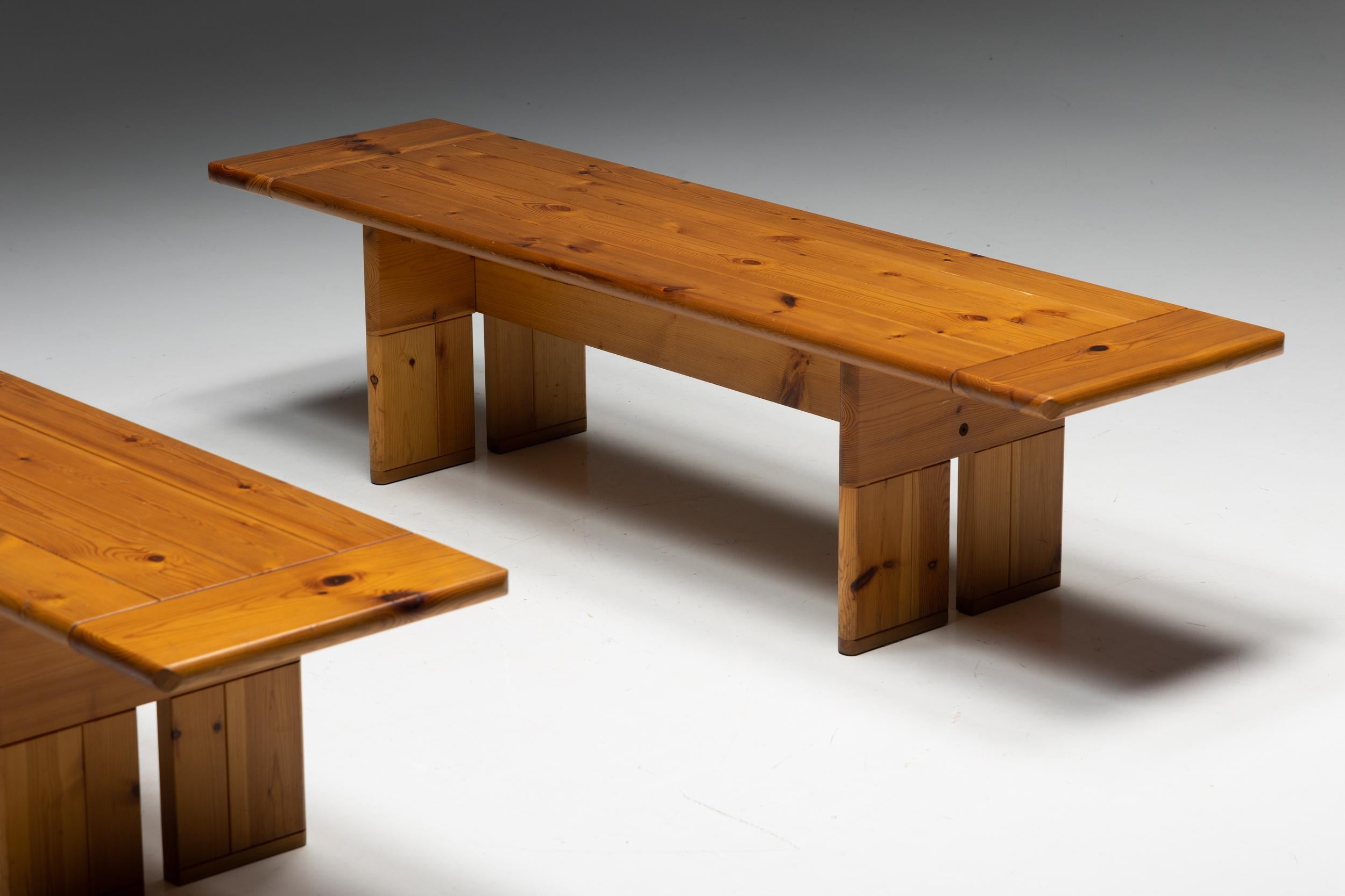 Pine Wood; Bench; Simplicity; Italy; 1970s; Fratelli Montina; Silvio Coppola; Brutalist

Brutalist solid pine wood bench designed by Silvio Coppola for Fretelli Montina. A stunning example of minimalist design from 1970s Italy. Made from pine