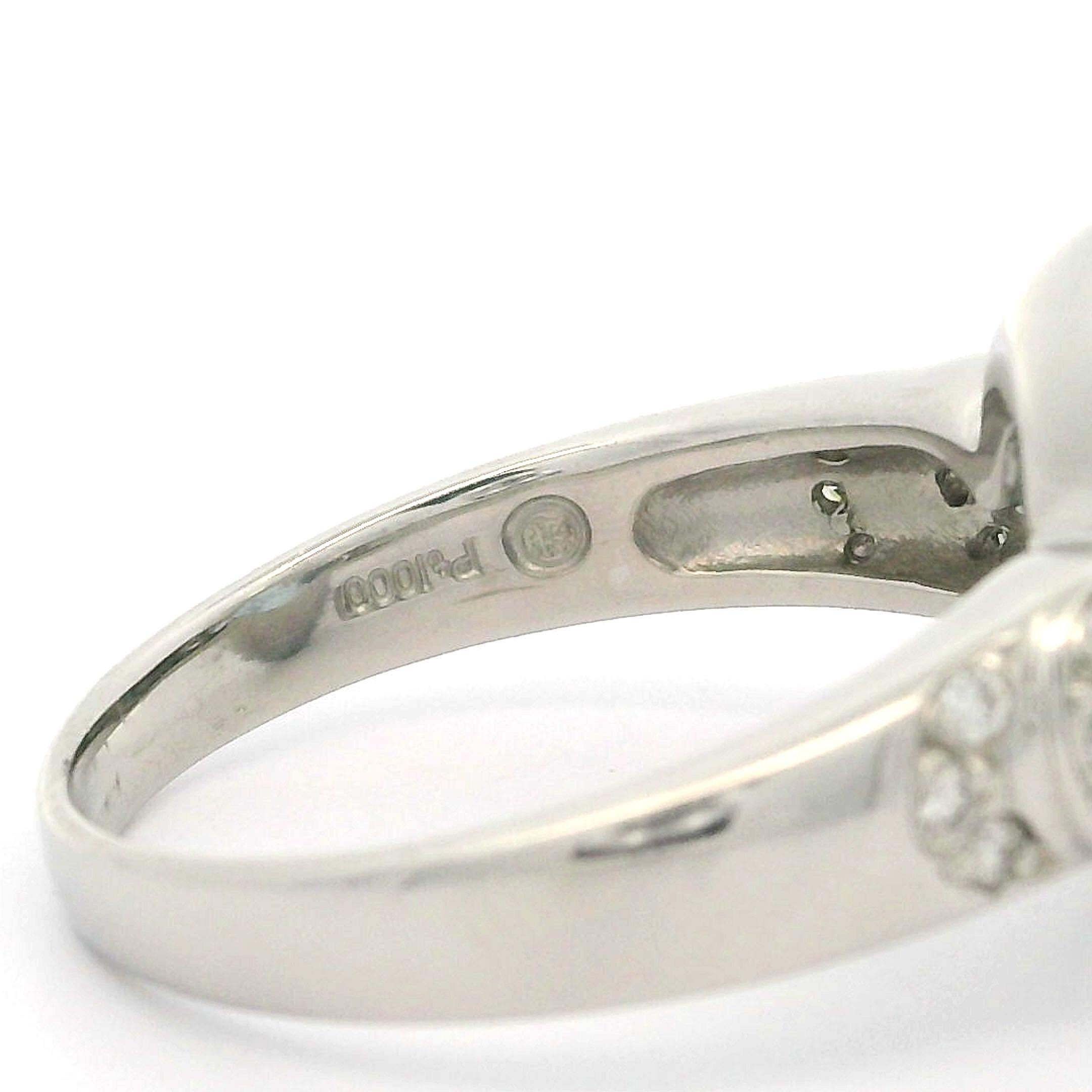 Solid Platinum 3.37ctw Cushion Aquamarine & Diamond Sides Cocktail Ring For Sale 7
