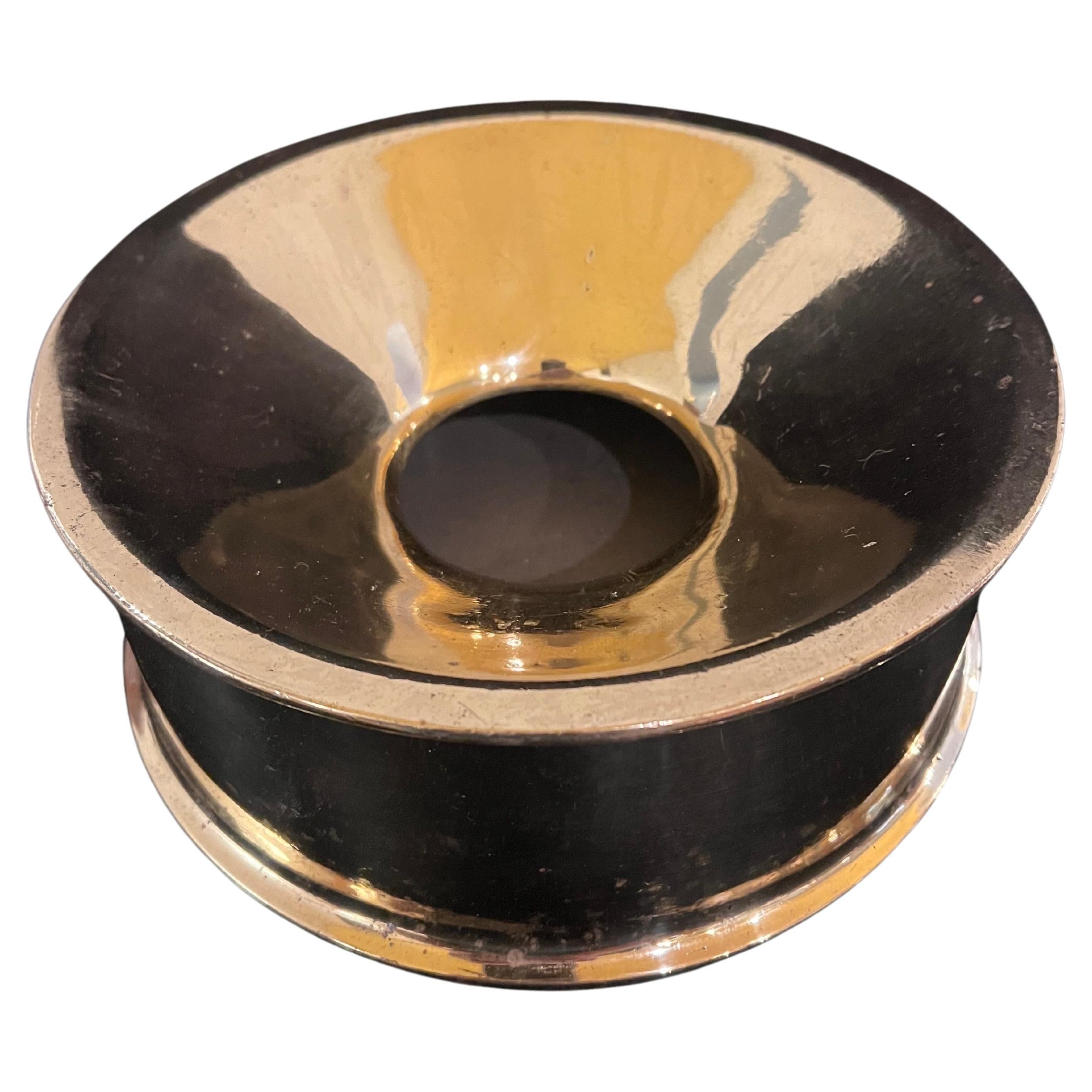 Solid Polished Bronze Massive Spittoon/Pipe Ashtray by Albert Pick & Co. For Sale