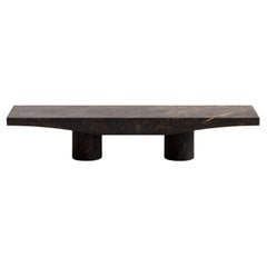Table basse rectangulaire en bois massif Port Saint Laurent Abraccio 140 par Studio Narra