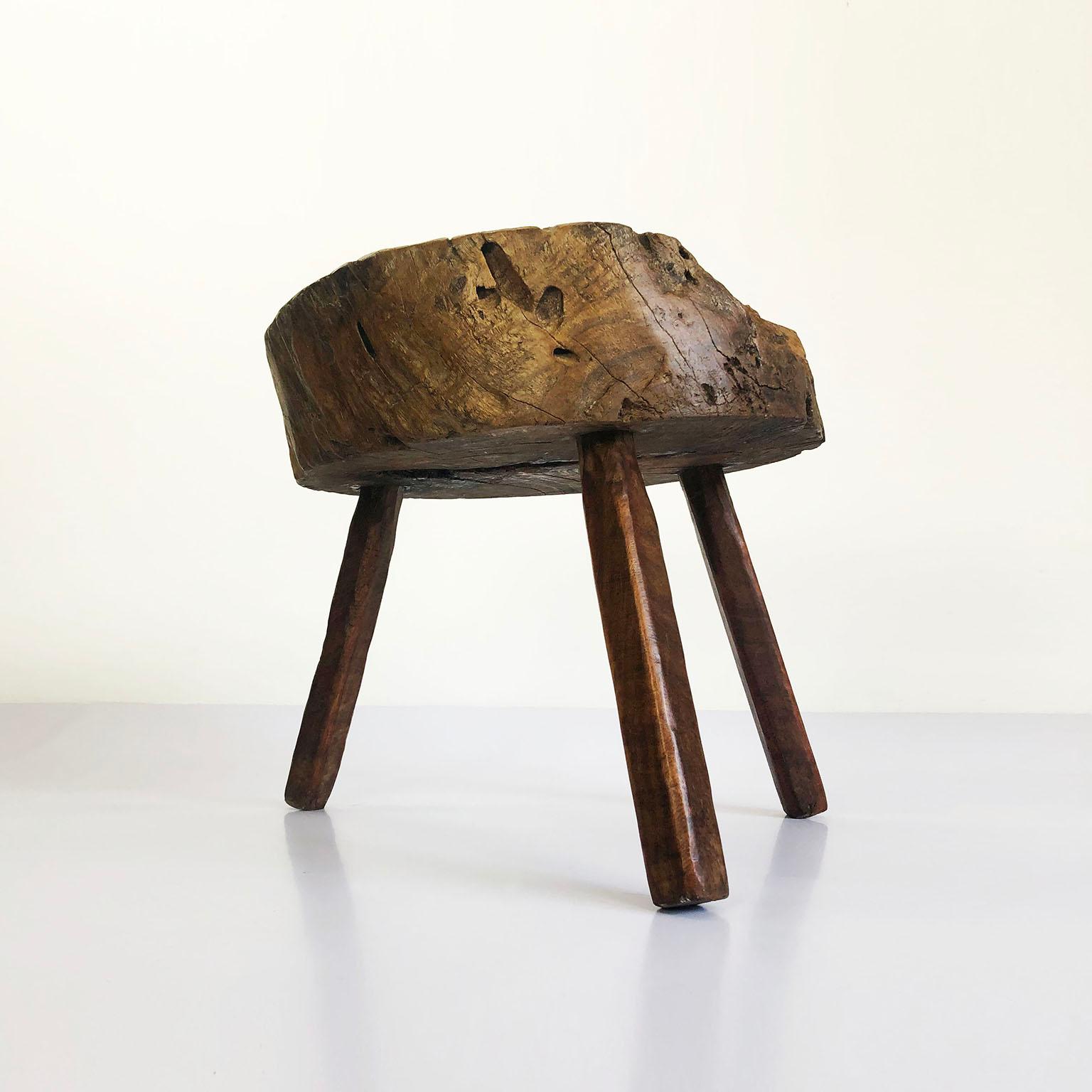 Mexican Solid Primitive Mesquite Stool