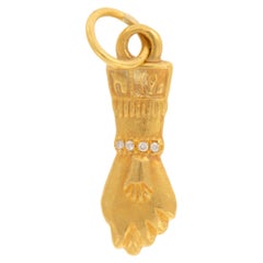 Solid Pure 24 Karat Yellow Gold Figa Pendant Charm