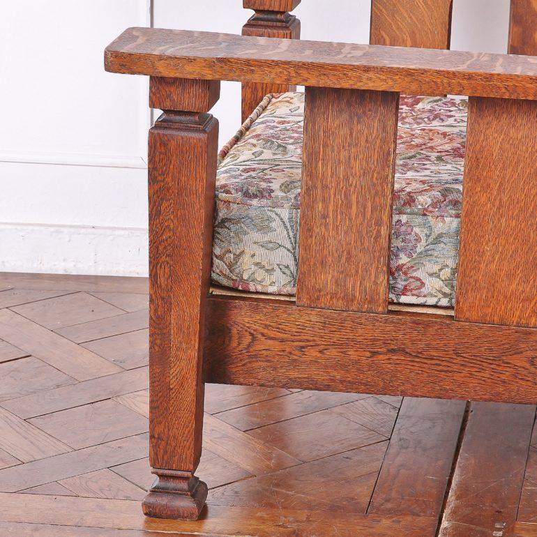 Solid Quarter-Sawn Oak Morris Chair 1