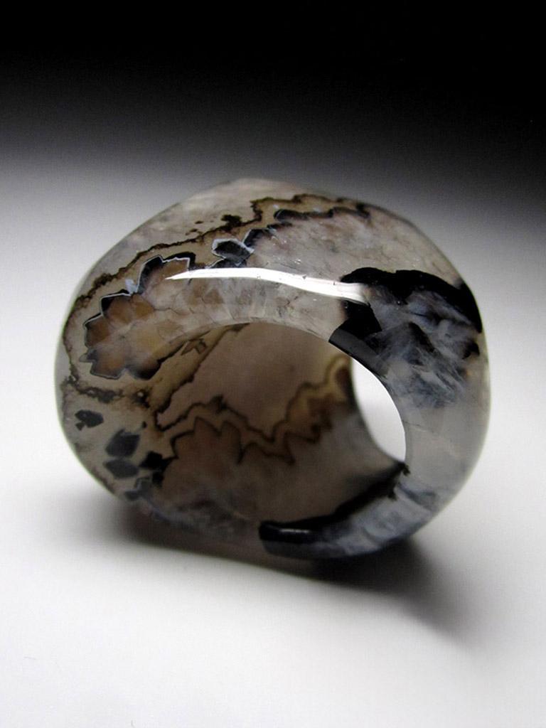 beige stone crystal