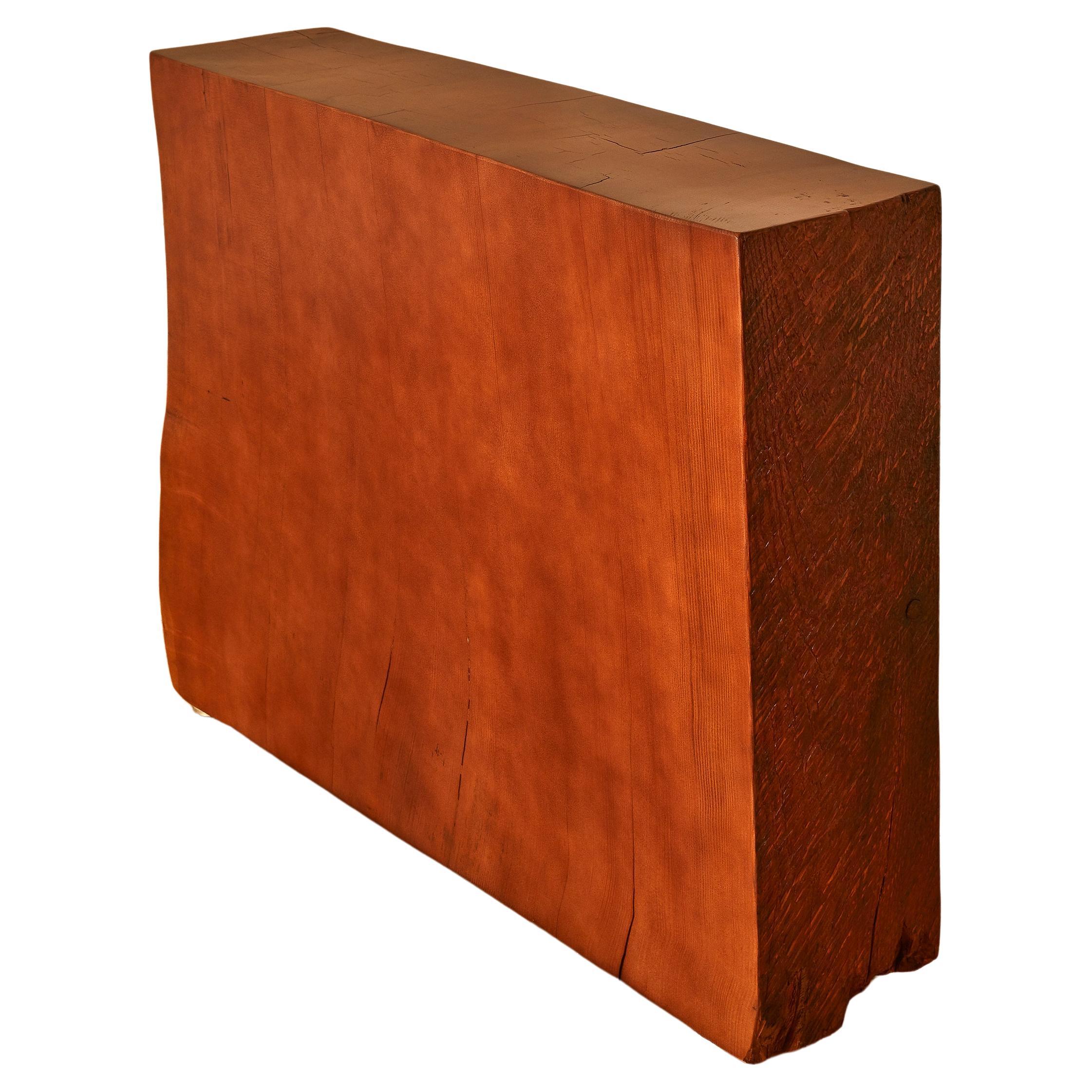 Solid Raw Wood Console Table