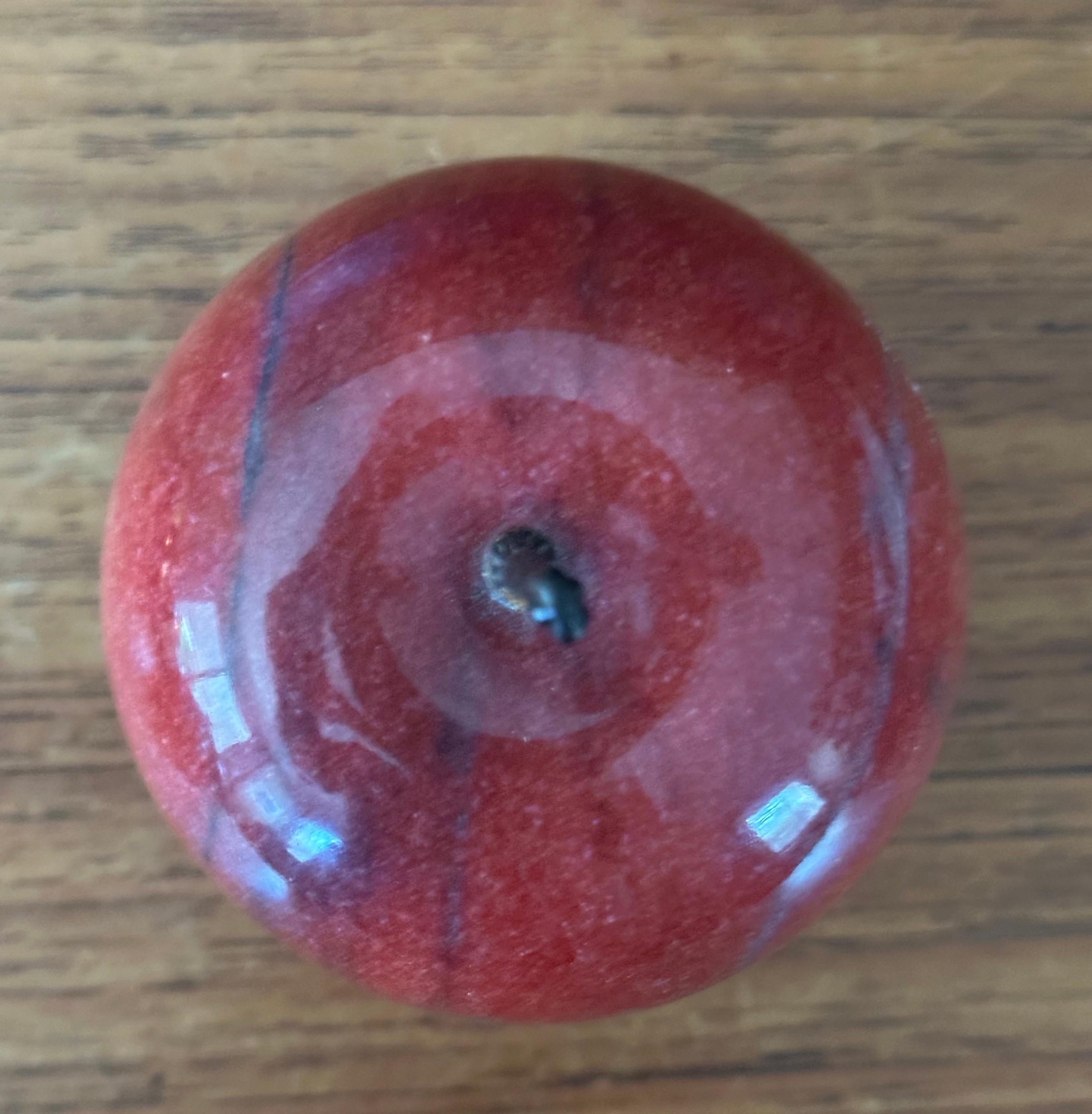 20th Century Solid Red Marble 