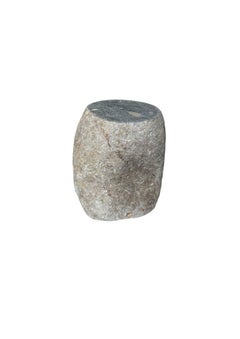 Solid River Stone Side Table from Java, Indonesia