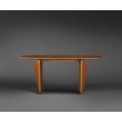 Solid, Robust, Leather-wrapped Legs Sampha Console Table by Madheke