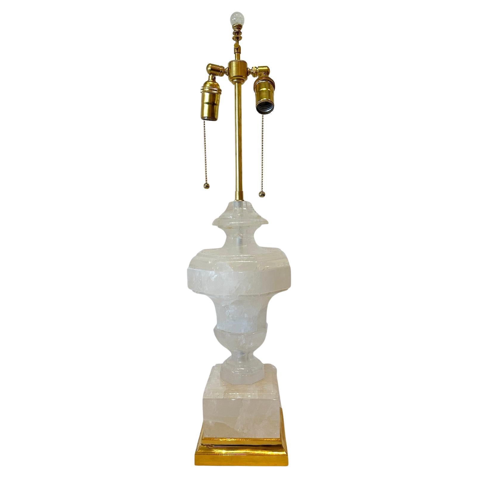 Large, contemporary, urn-style, carved and polished, 