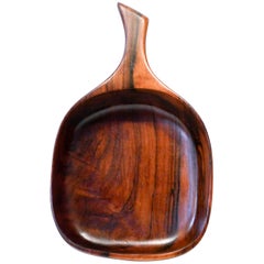 Solid Rosewood Bowl Made in Denmark, 1950s