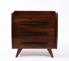 Solid Rosewood Chests, France 1950's