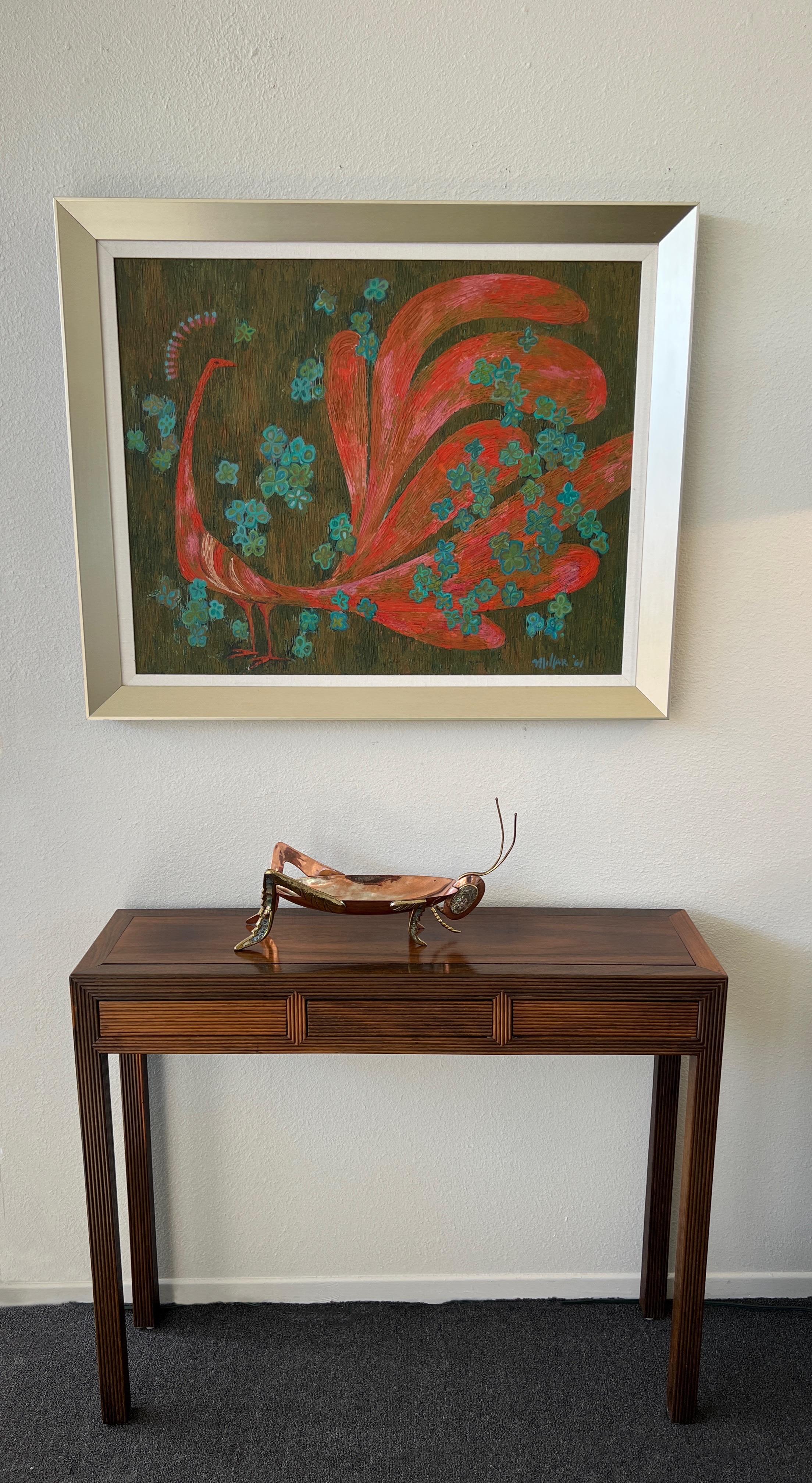 Solid Rosewood Console Table With Drawers  6