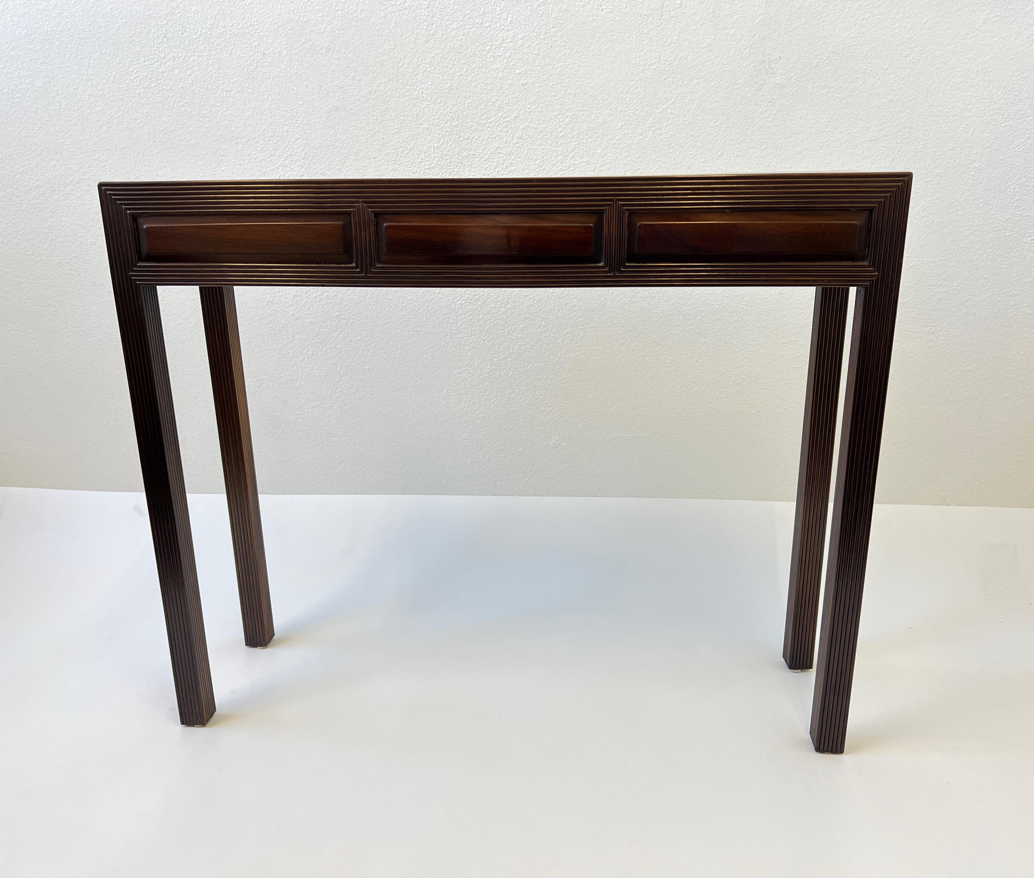American Solid Rosewood Console Table With Drawers 