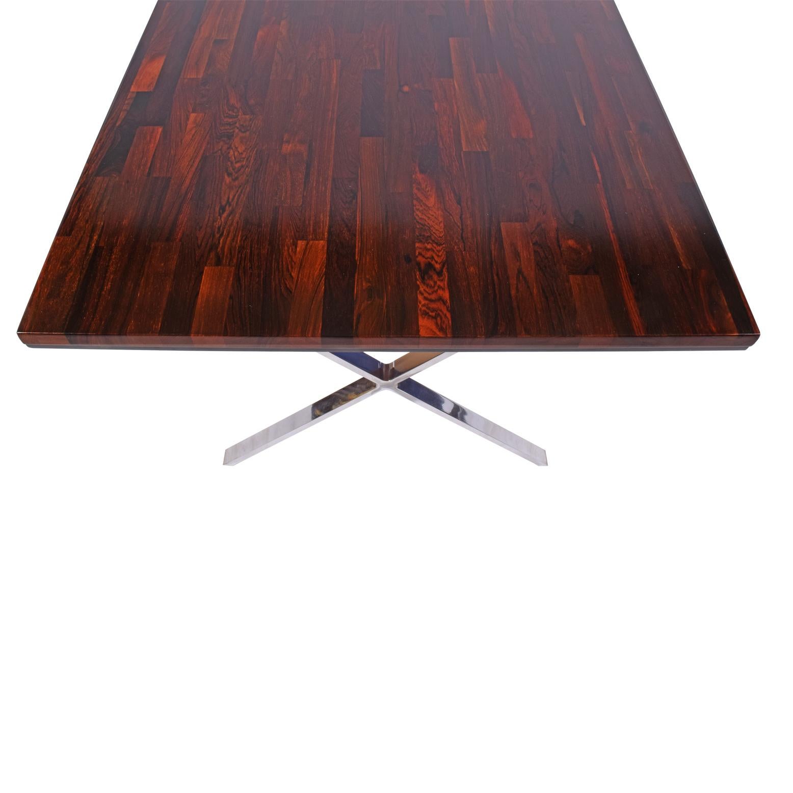 Modern Solid Rosewood Dining or Work Table  For Sale