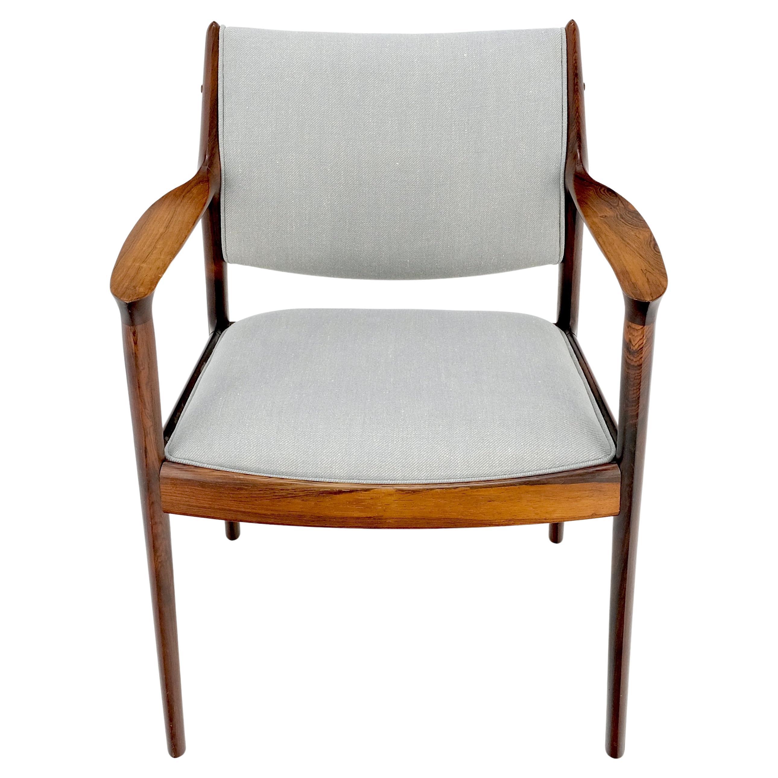 American Solid Rosewood New Upholstery Danish Mid-Century Modern Side Office Desk Chair