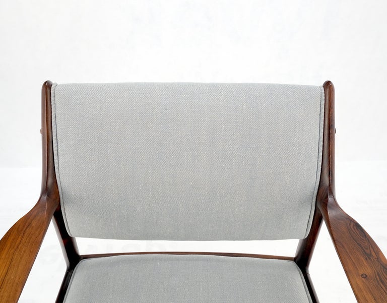 Solid Rosewood New Upholstery Danish MidCentury Modern Side Office