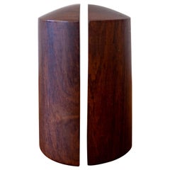 Used Solid Rosewood Salt and Pepper Shakers, 1950s