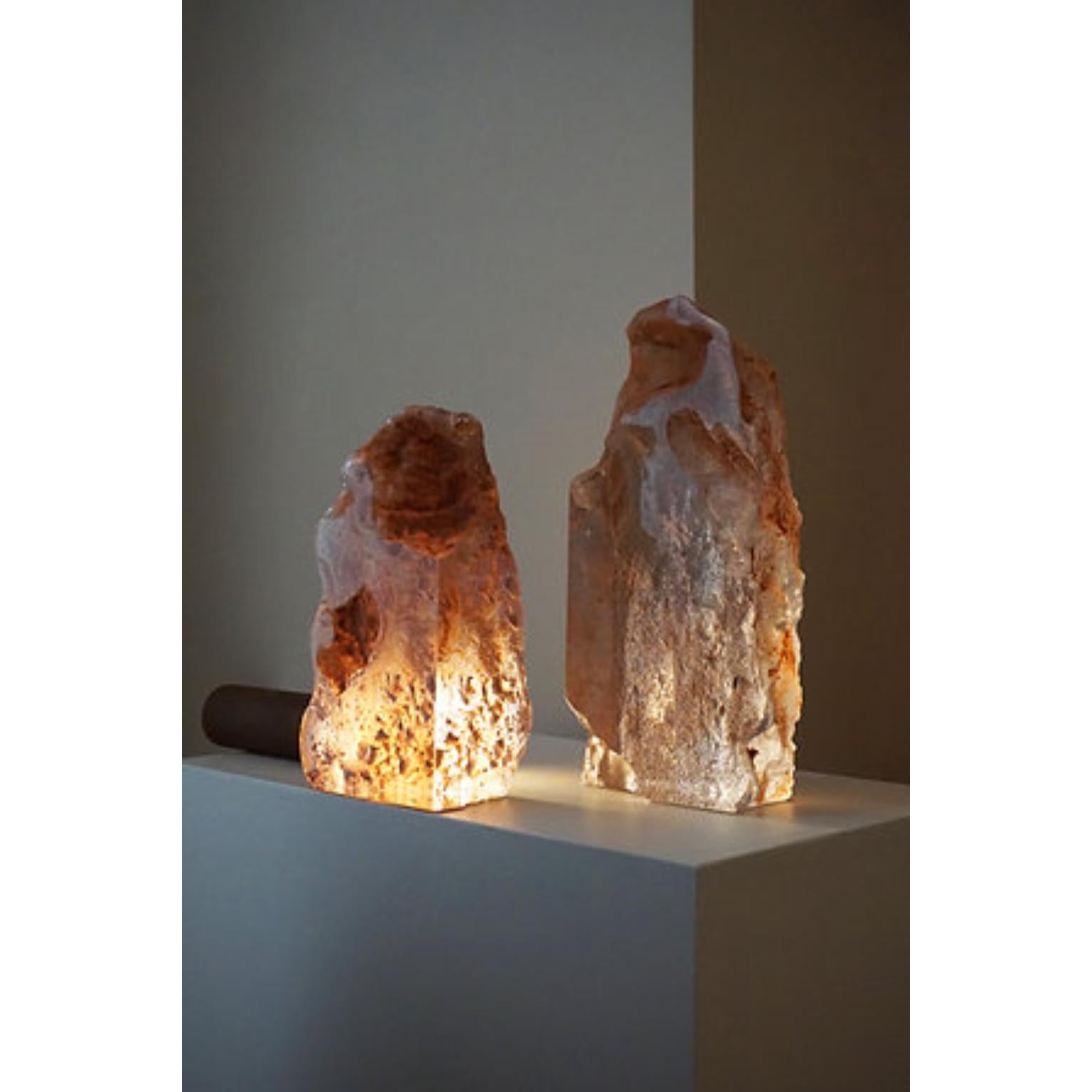 Escultura única de luz de arena maciza de Milena Kling Otro en venta