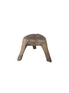 Solid Sculptural Organic Teak Stool Madura Island, Indonesia