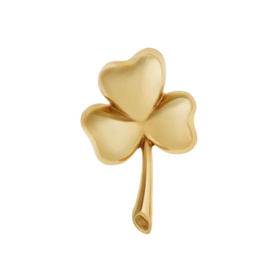 Contemporain Pendentif Shamrock Clover en or jaune 18K en vente