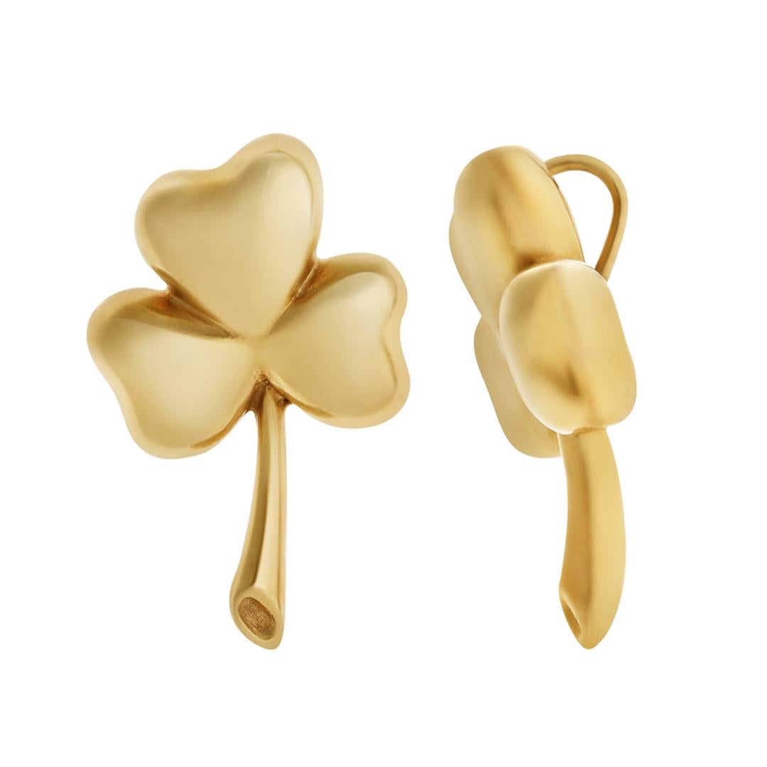 Pendentif Shamrock Clover en or jaune 18K Excellent état - En vente à New York, NY