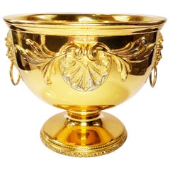 Solid Silver 18k Gold Plated Carrera y Carrera Calyx Cup Lion and Shell Ornament
