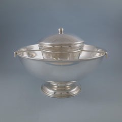Solid Silver And Glass Caviar Bowl