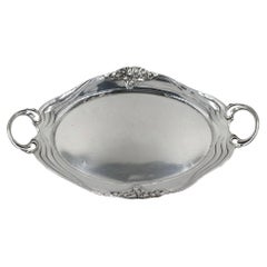 Solid silver Art Nouveau tray