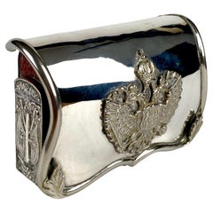 Solid Silver Austro Hungarian Military Cartridge Box Cavalry 1900