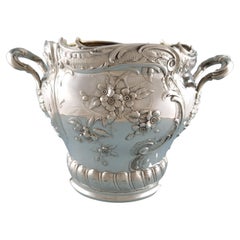Antique Solid Silver Champagne Ice Bucket