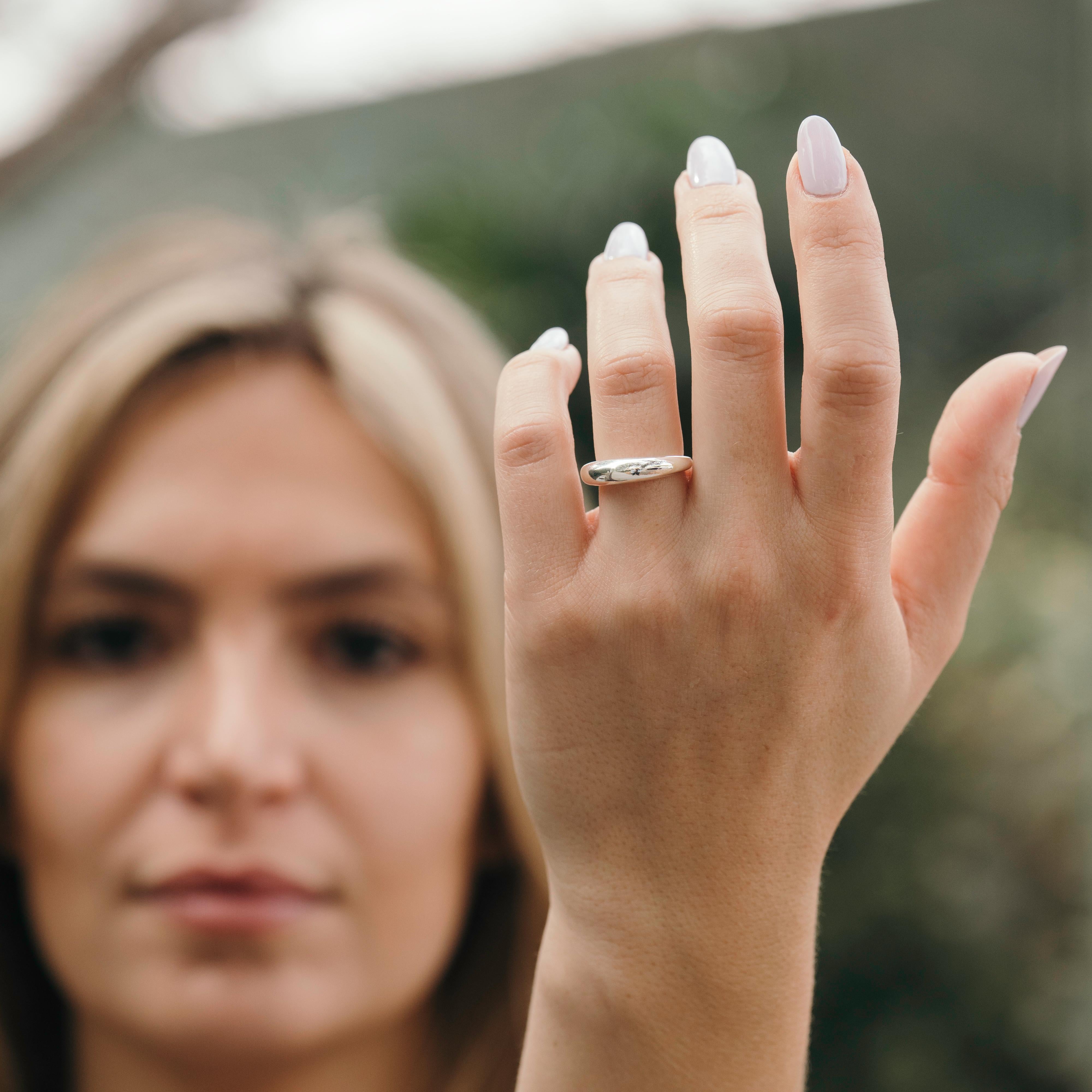 Massivem Silber Kreis Ring Revolution im Zustand „Neu“ im Angebot in Cleveland, OH