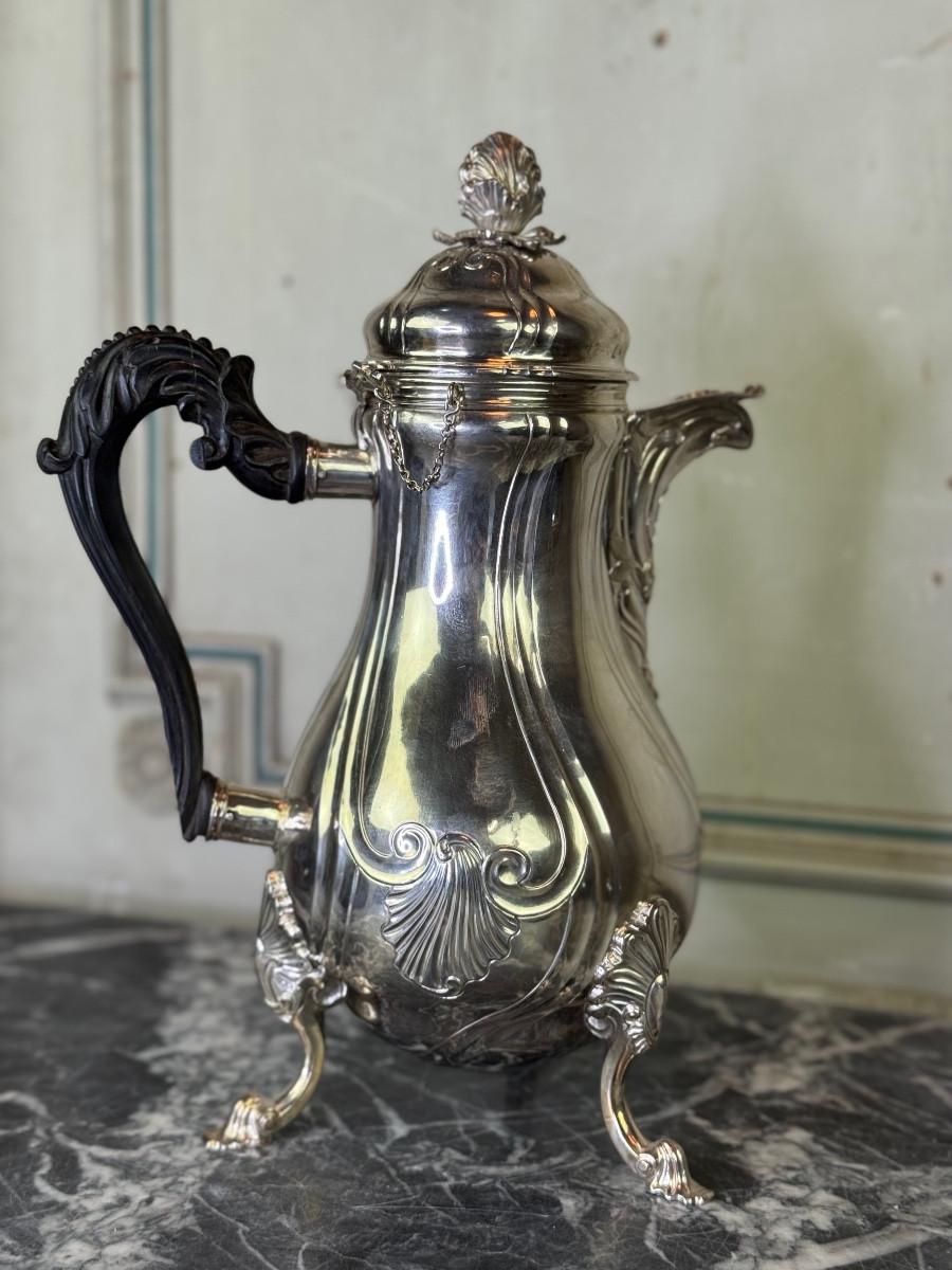 Solid Silver Coffee Pot, Hallmarked in Ath for the Year 1770, Nicolas Delporte in vendita 6