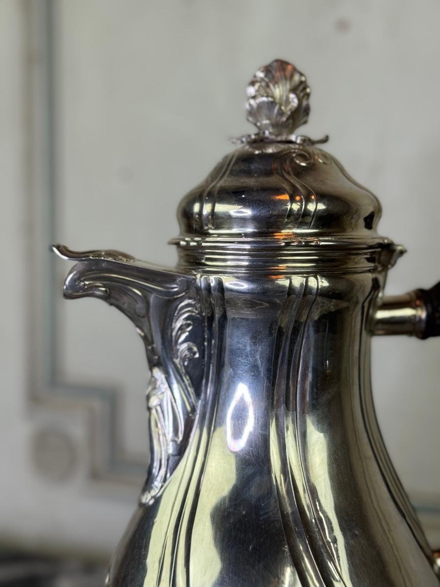Solid Silver Coffee Pot, Hallmarked in Ath for the Year 1770, Nicolas Delporte in vendita 2