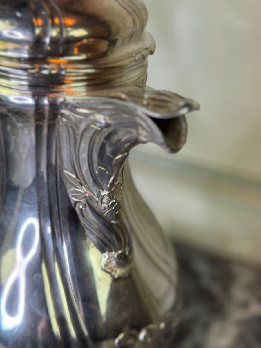 Solid Silver Coffee Pot, Hallmarked in Ath for the Year 1770, Nicolas Delporte in vendita 3