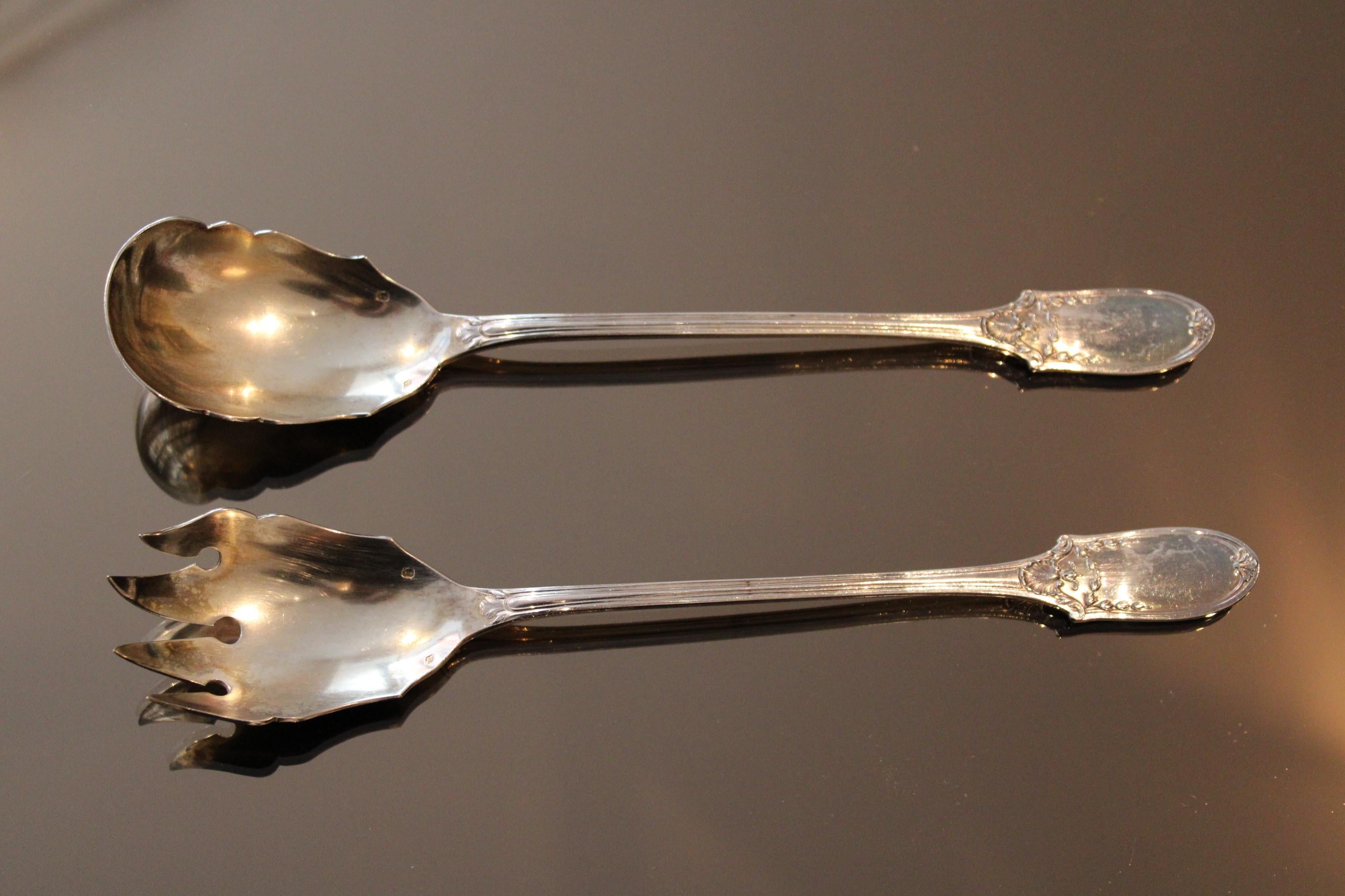 solid silver cutlery set for sale