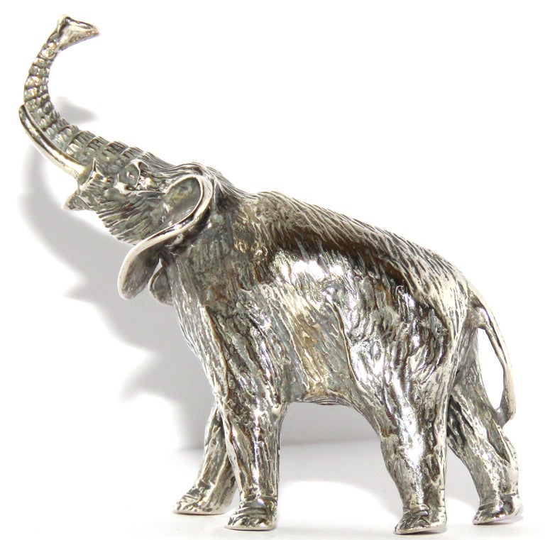 Solid Silver Elephant Figurine Vintage, 1970s at 1stDibs solid silver